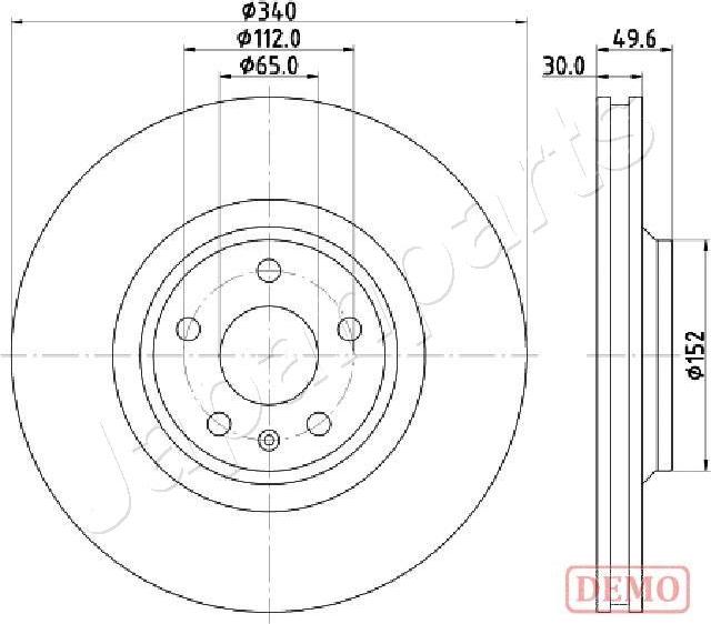 Japanparts DI-0932C - Disque de frein cwaw.fr