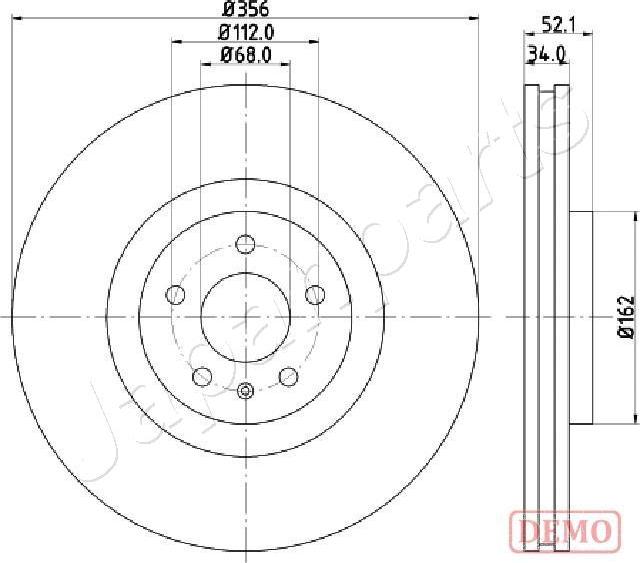 Japanparts DI-0929C - Disque de frein cwaw.fr