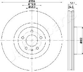 Japanparts DI-0929 - Disque de frein cwaw.fr