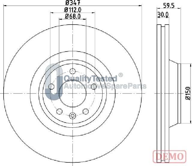 Japanparts DI0925JM - Disque de frein cwaw.fr