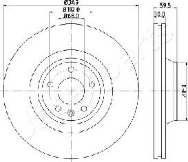 Japanparts DI-0925 - Disque de frein cwaw.fr