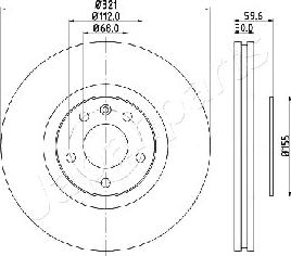 Japanparts DI-0926 - Disque de frein cwaw.fr