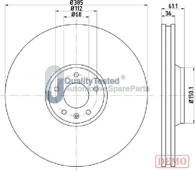 Japanparts DI0928JM - Disque de frein cwaw.fr