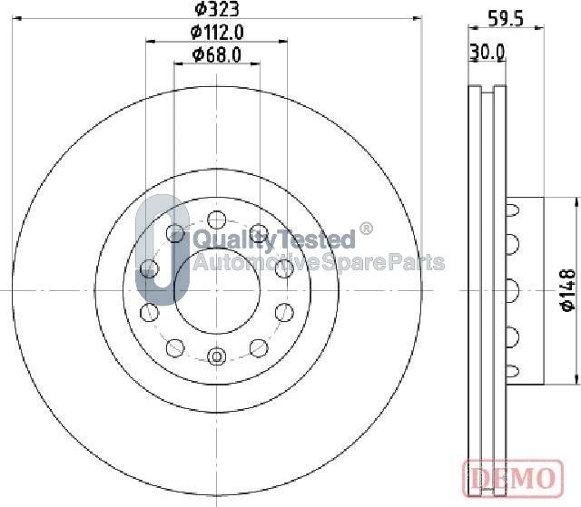 Japanparts DI0922JM - Disque de frein cwaw.fr