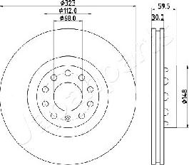 Japanparts DI-0922 - Disque de frein cwaw.fr