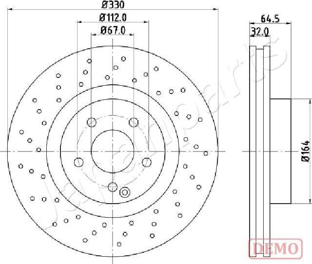 Japanparts DI-0541C - Disque de frein cwaw.fr