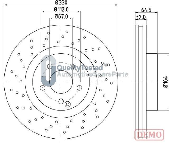 Japanparts DI0541JM - Disque de frein cwaw.fr