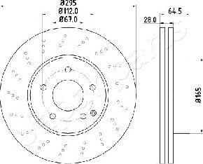 Japanparts DI-0519 - Disque de frein cwaw.fr