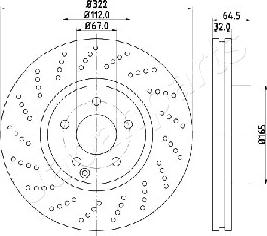 Japanparts DI-0520 - Disque de frein cwaw.fr