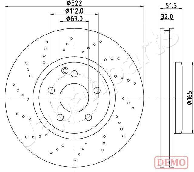 Japanparts DI-0528C - Disque de frein cwaw.fr