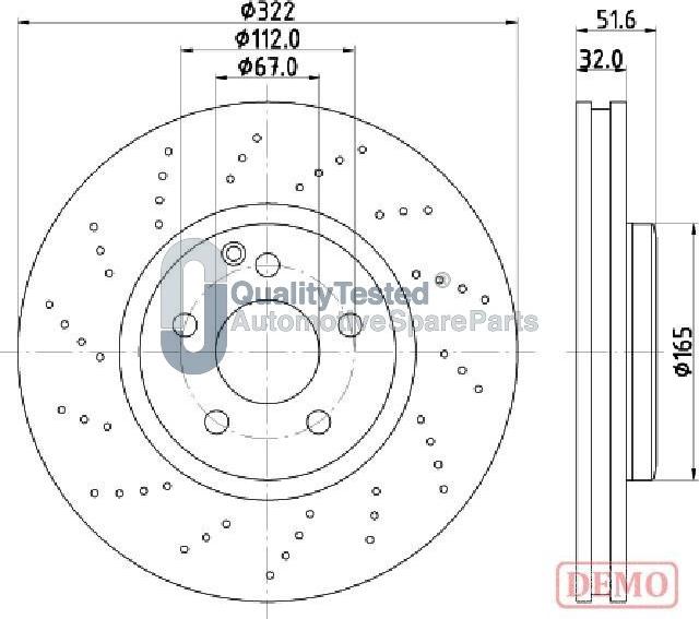 Japanparts DI0528JM - Disque de frein cwaw.fr