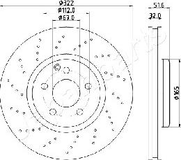 Japanparts DI-0528 - Disque de frein cwaw.fr