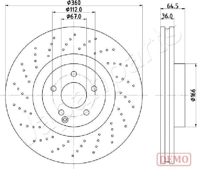 Japanparts DI-0527C - Disque de frein cwaw.fr