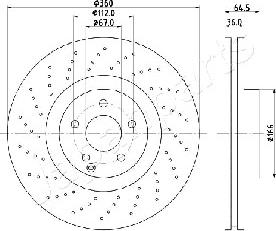 Japanparts DI-0527 - Disque de frein cwaw.fr