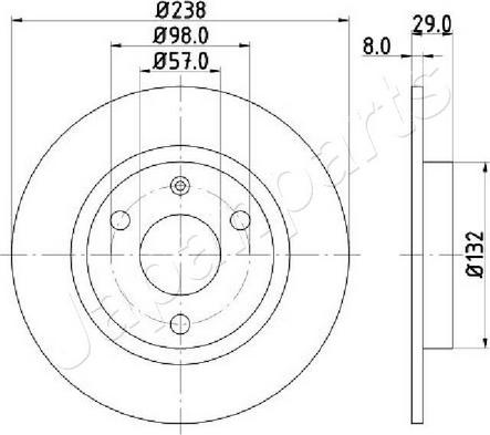 Japanparts DI-0639C - Disque de frein cwaw.fr