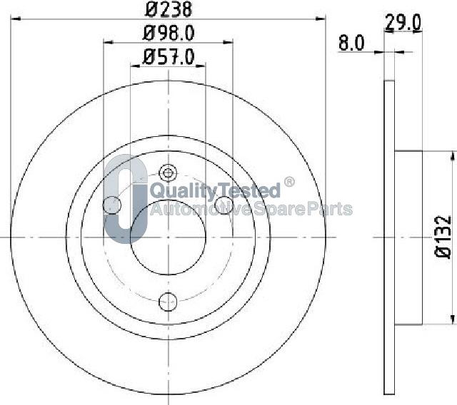 Japanparts DI0639JM - Disque de frein cwaw.fr