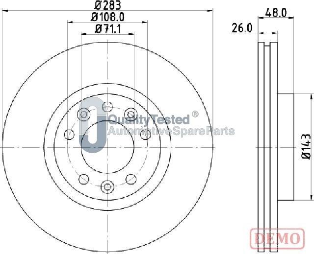 Japanparts DI0634JM - Disque de frein cwaw.fr