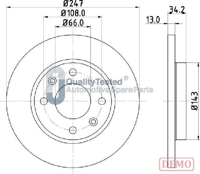 Japanparts DI0630JM - Disque de frein cwaw.fr