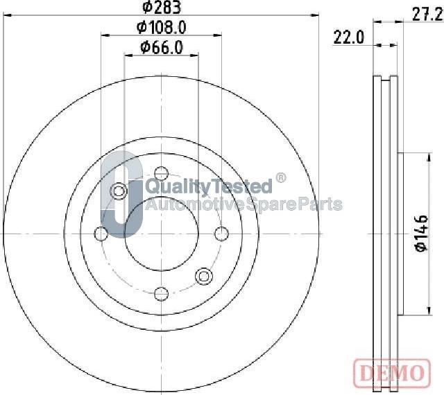 Japanparts DI0626JM - Disque de frein cwaw.fr