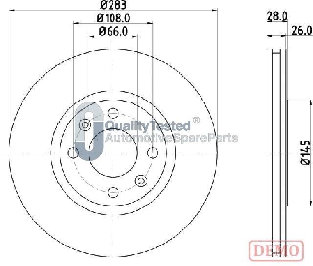 Japanparts DI0627JM - Disque de frein cwaw.fr