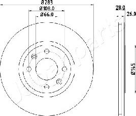 Japanparts DI-0627 - Disque de frein cwaw.fr