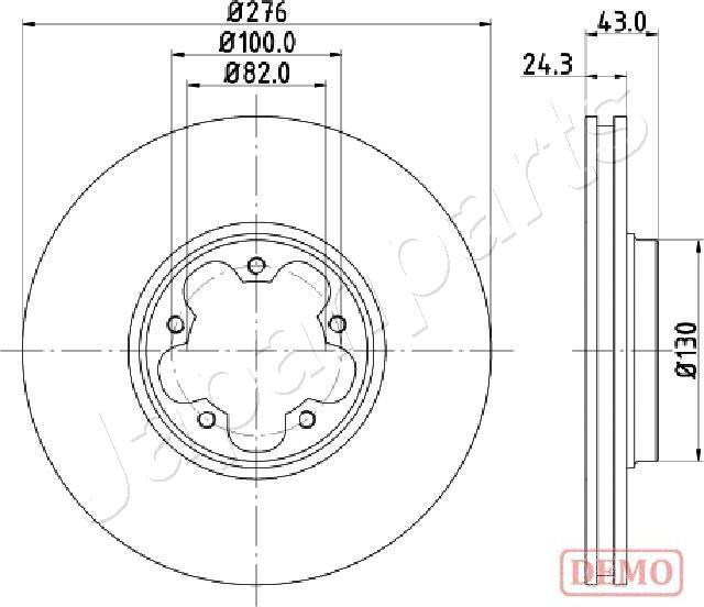 Japanparts DI-0356C - Disque de frein cwaw.fr