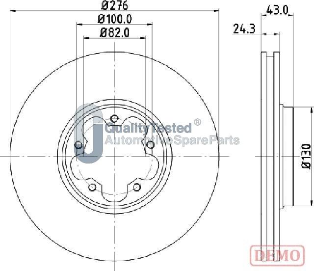 Japanparts DI0356JM - Disque de frein cwaw.fr