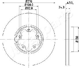 Japanparts DI-0356 - Disque de frein cwaw.fr