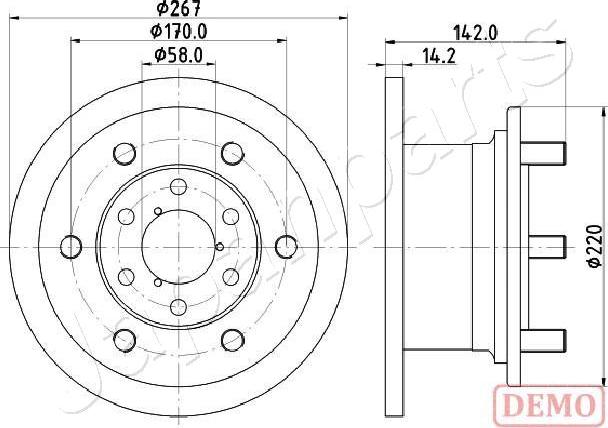 Japanparts DI-0254C - Disque de frein cwaw.fr