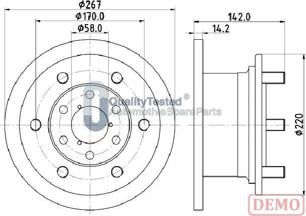 Japanparts DI0254JM - Disque de frein cwaw.fr