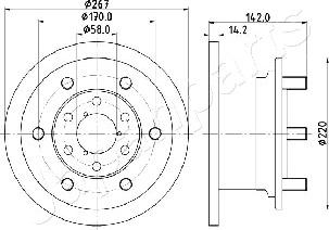 Japanparts DI-0254 - Disque de frein cwaw.fr