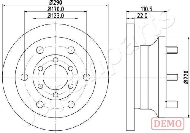 Japanparts DI-0256C - Disque de frein cwaw.fr