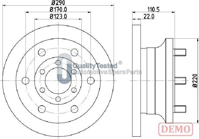 Japanparts DI0256JM - Disque de frein cwaw.fr