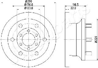 Japanparts DI-0256 - Disque de frein cwaw.fr