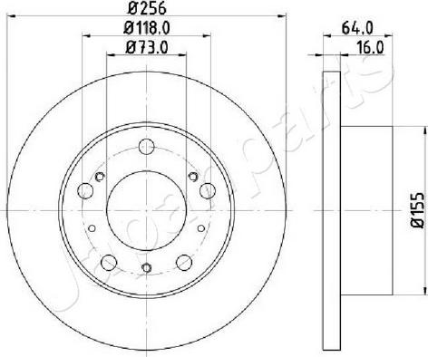 Japanparts DI-0267C - Disque de frein cwaw.fr