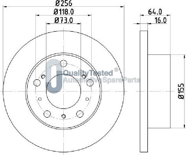 Japanparts DI0267JM - Disque de frein cwaw.fr