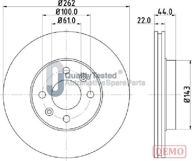 Japanparts DI0709JM - Disque de frein cwaw.fr