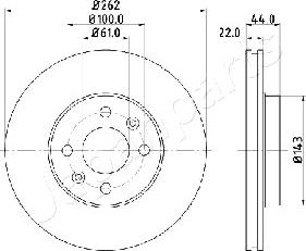 Japanparts DI-0709 - Disque de frein cwaw.fr