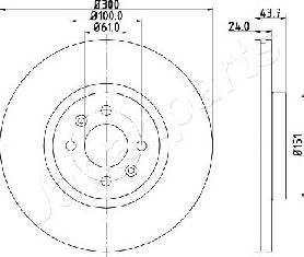 Japanparts DI-0705 - Disque de frein cwaw.fr