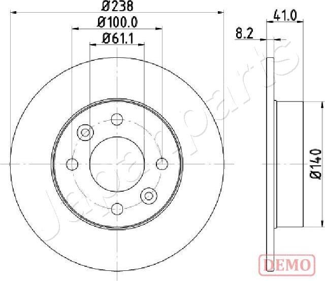 Japanparts DI-0700C - Disque de frein cwaw.fr