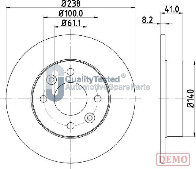 Japanparts DI0700JM - Disque de frein cwaw.fr