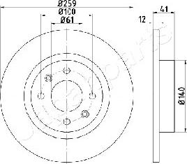 Japanparts DI-0719 - Disque de frein cwaw.fr