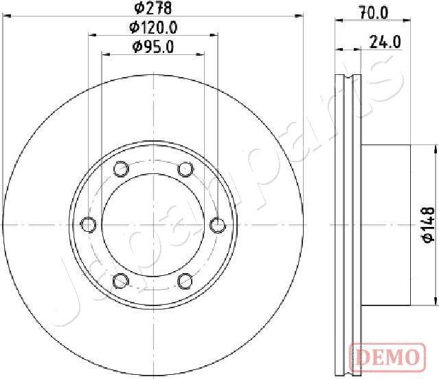 Japanparts DI-0715C - Disque de frein cwaw.fr