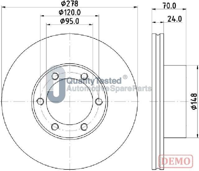 Japanparts DI0715JM - Disque de frein cwaw.fr