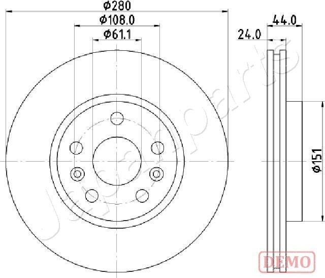 Japanparts DI-0716C - Disque de frein cwaw.fr