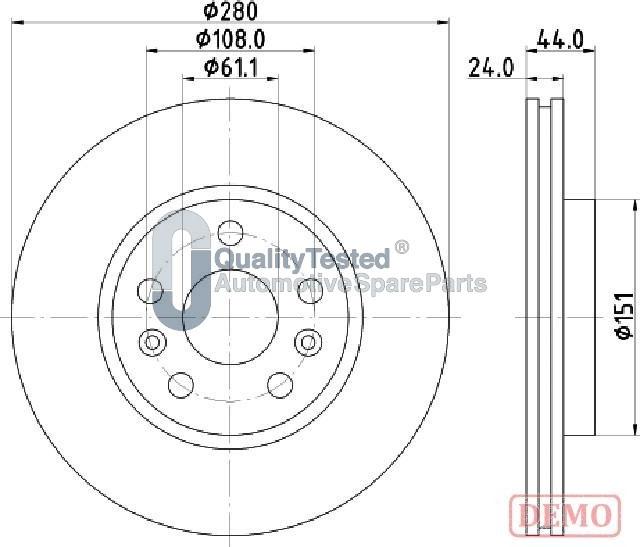 Japanparts DI0716JM - Disque de frein cwaw.fr