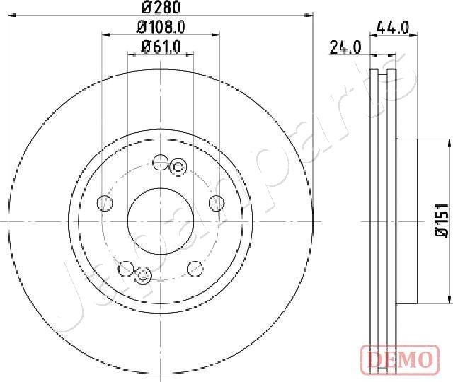 Japanparts DI-0710C - Disque de frein cwaw.fr