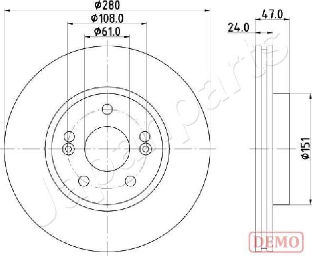 Japanparts DI-0711C - Disque de frein cwaw.fr