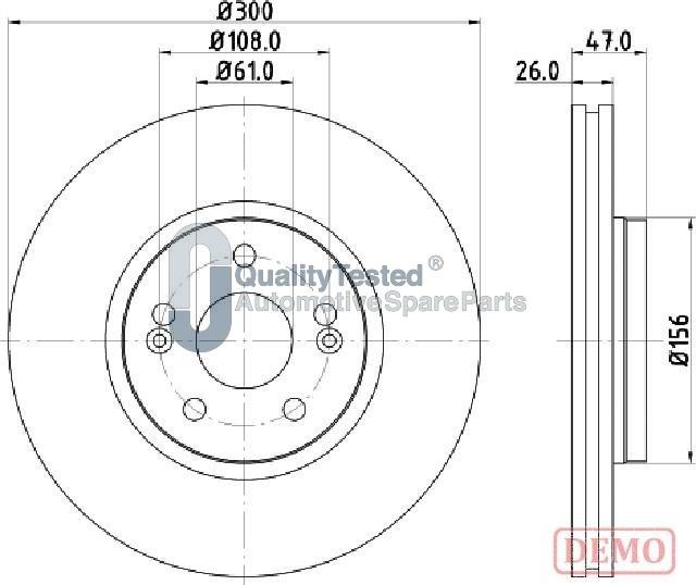 Japanparts DI0712JM - Disque de frein cwaw.fr