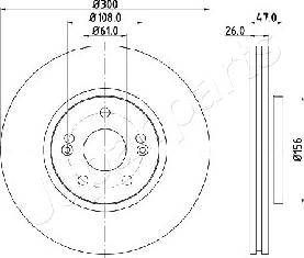 Japanparts DI-0712 - Disque de frein cwaw.fr